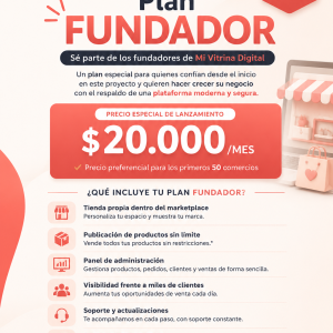 Plan FUNDADOR – Exclusivo para los primeros 50 comercios